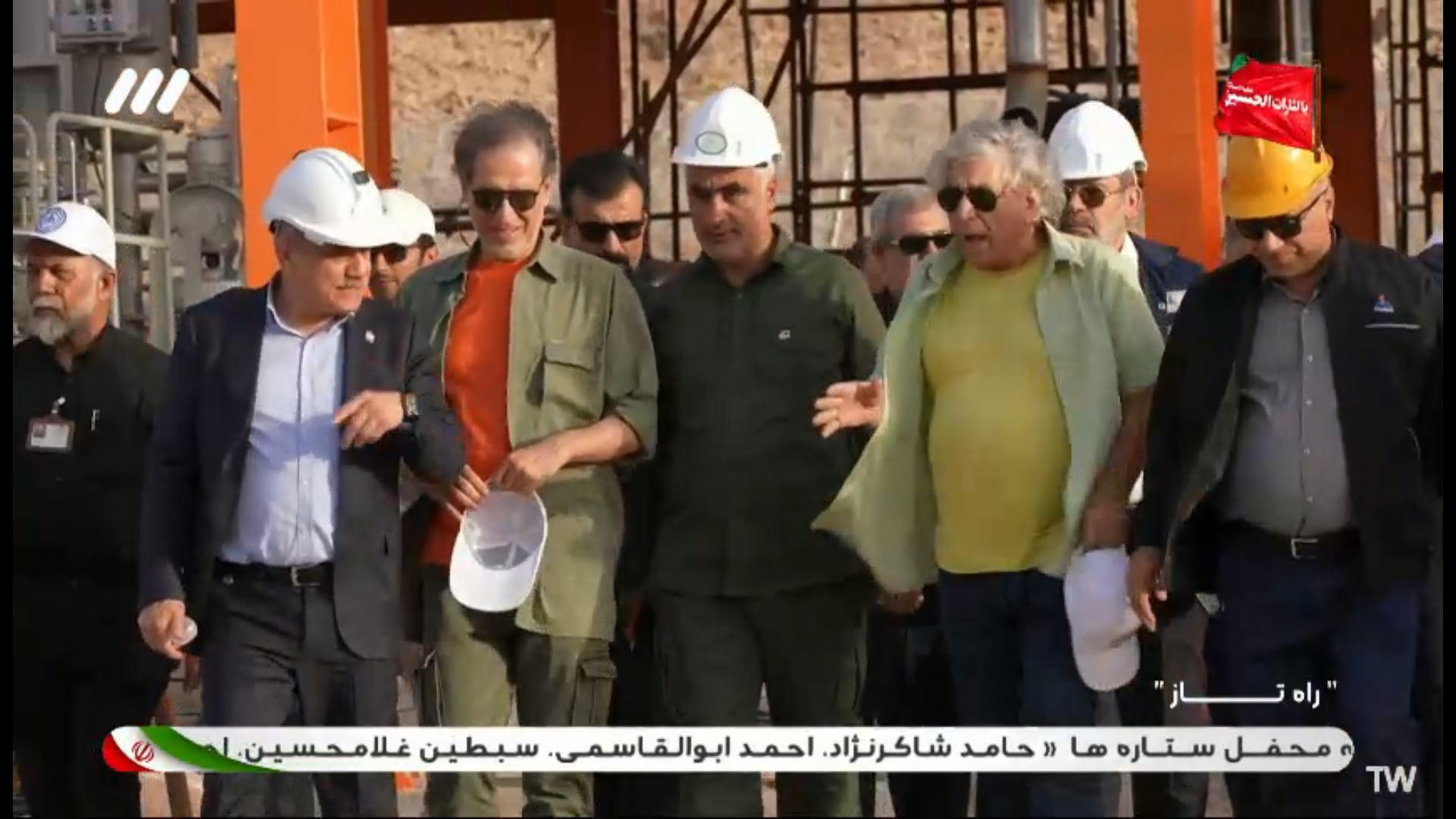 بازدید هنرمندان از پروژه های طرح جمع آوری گازهای مشعل